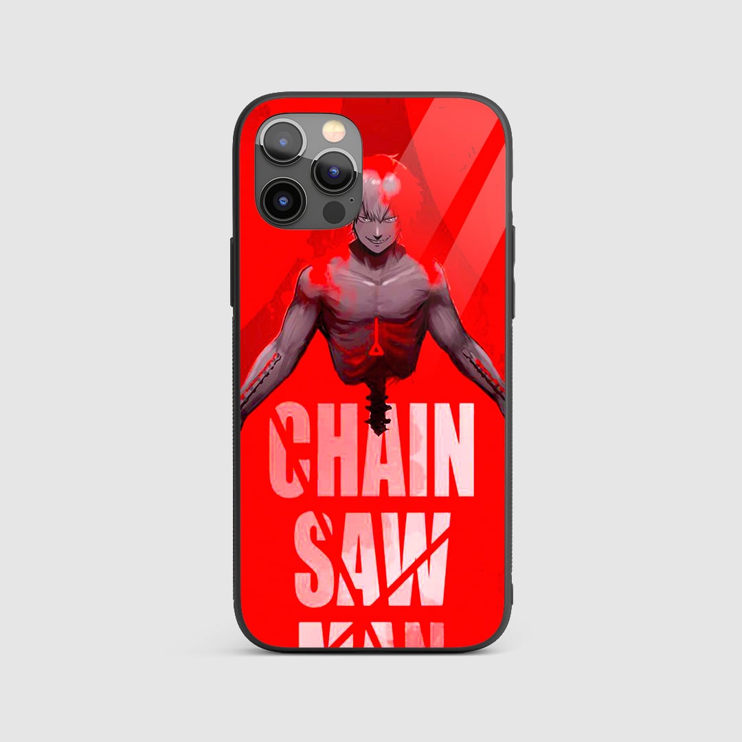 Makima Command Silicone Armored Phone Case front design