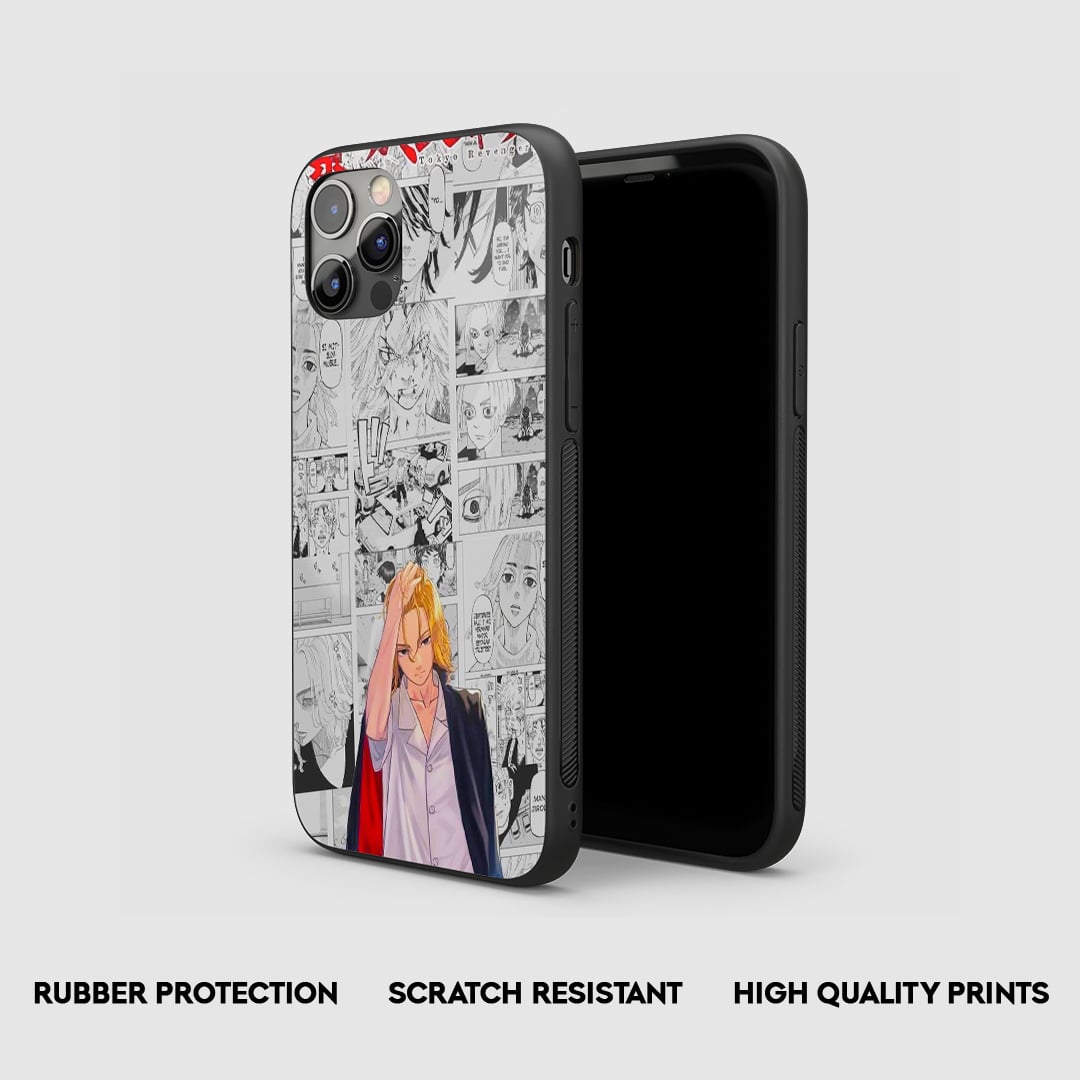 Shock-resistant silicone case with HD manga artwork