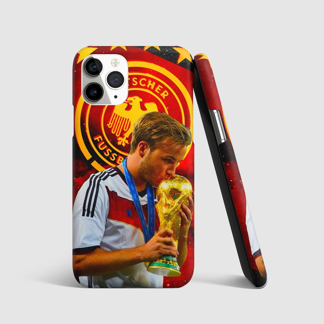 Mario Gotze Trophy Kiss phone cover