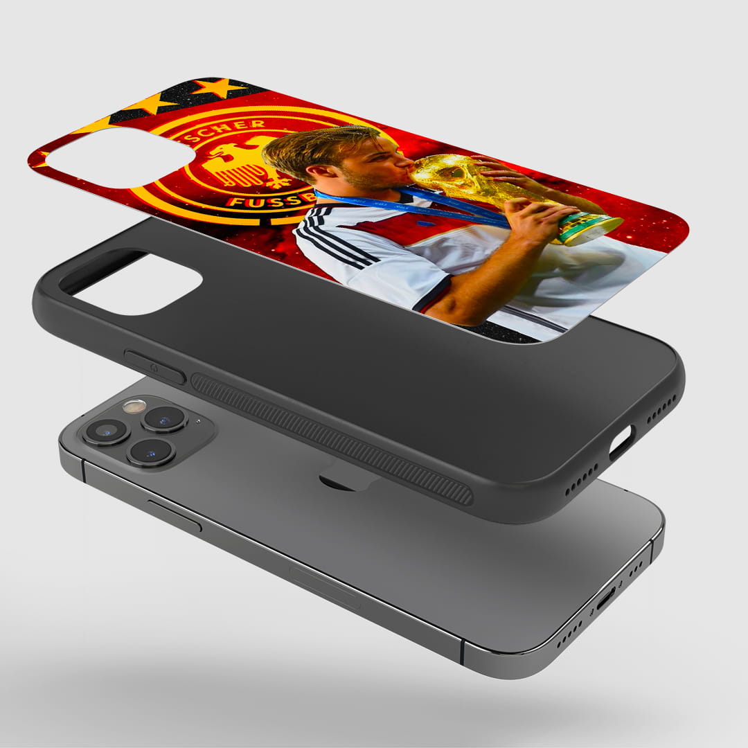 Shockproof Mario Gotze Trophy Kiss mobile case
