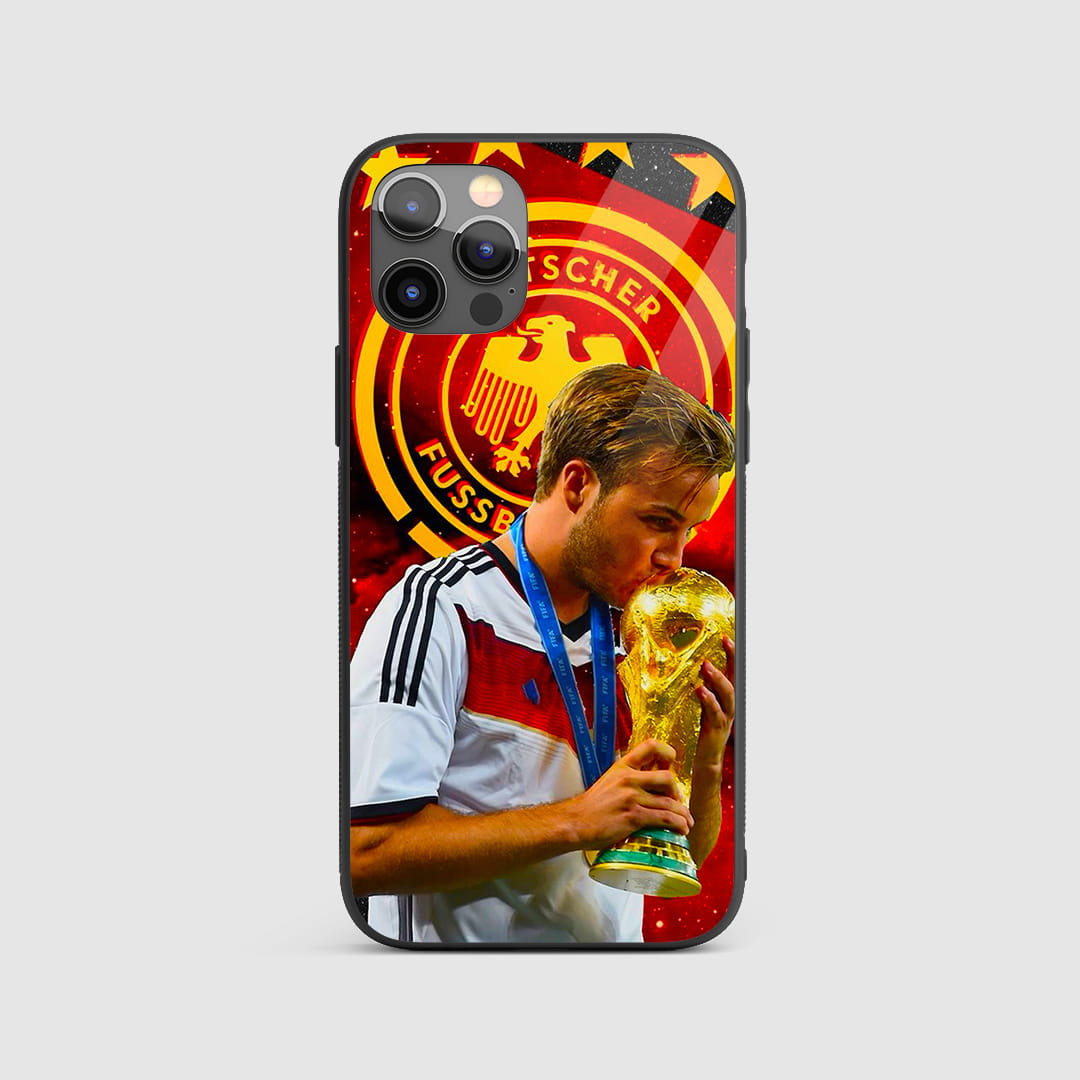 Mario Gotze Trophy Kiss silicone armored phone case