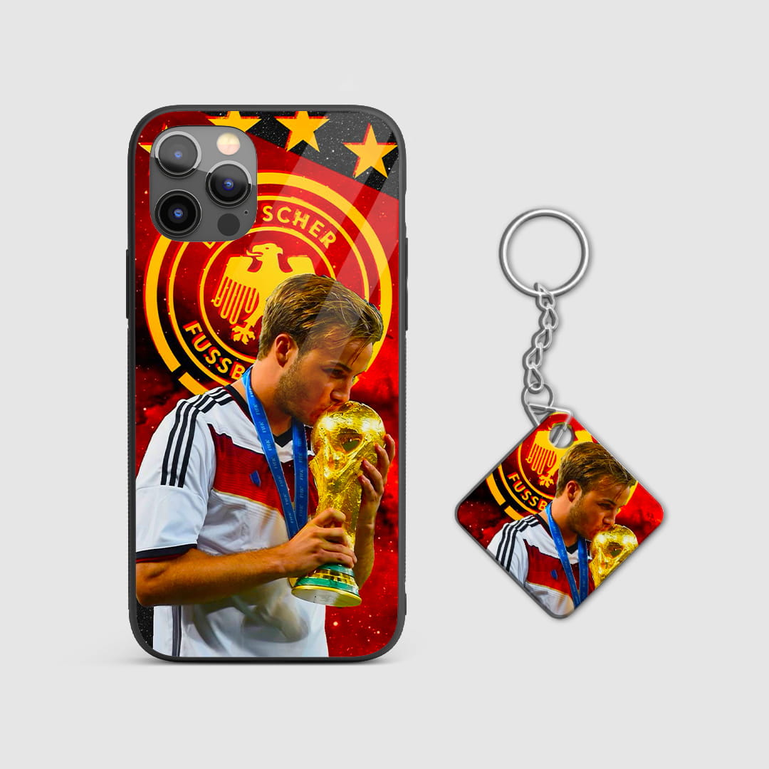 Germany football champion protective phone cover with Keychain