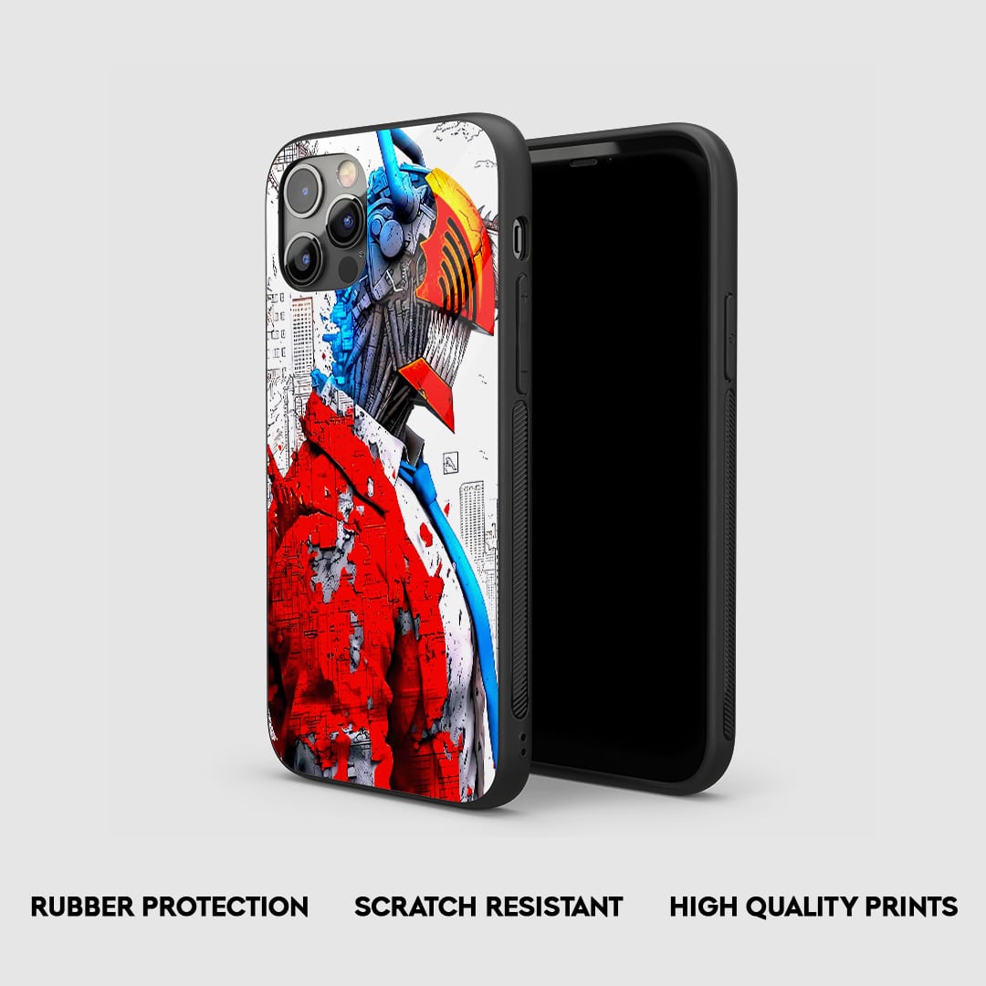 Side angle of Mechanical Rage Chainsaw Man anime armored case