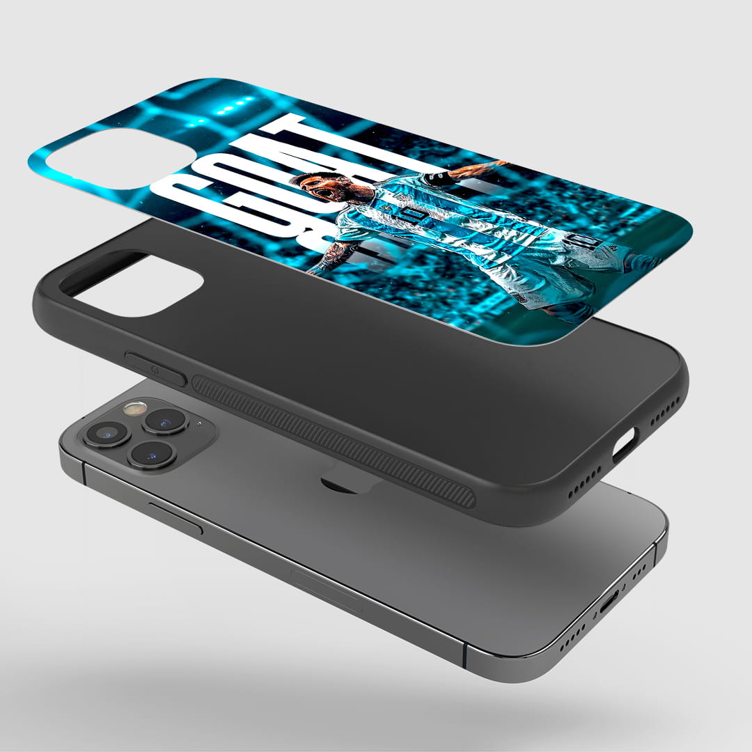 Shockproof Messi GOAT phone case