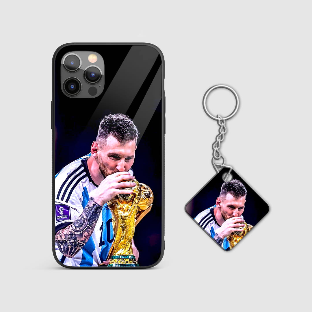 Argentina Messi protective mobile cover with Keychain
