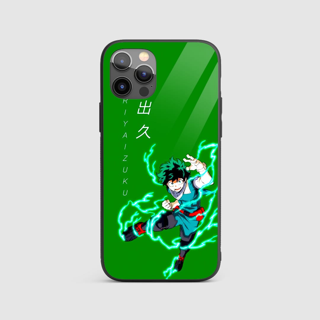 Midoriya Green Aura Silicone Armored Phone Case My Hero Academia