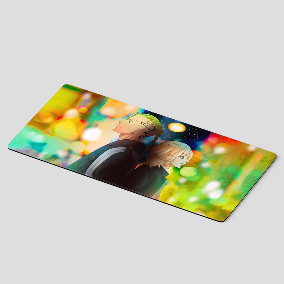 Tokyo Revengers Mikey Draken desk mat artwork