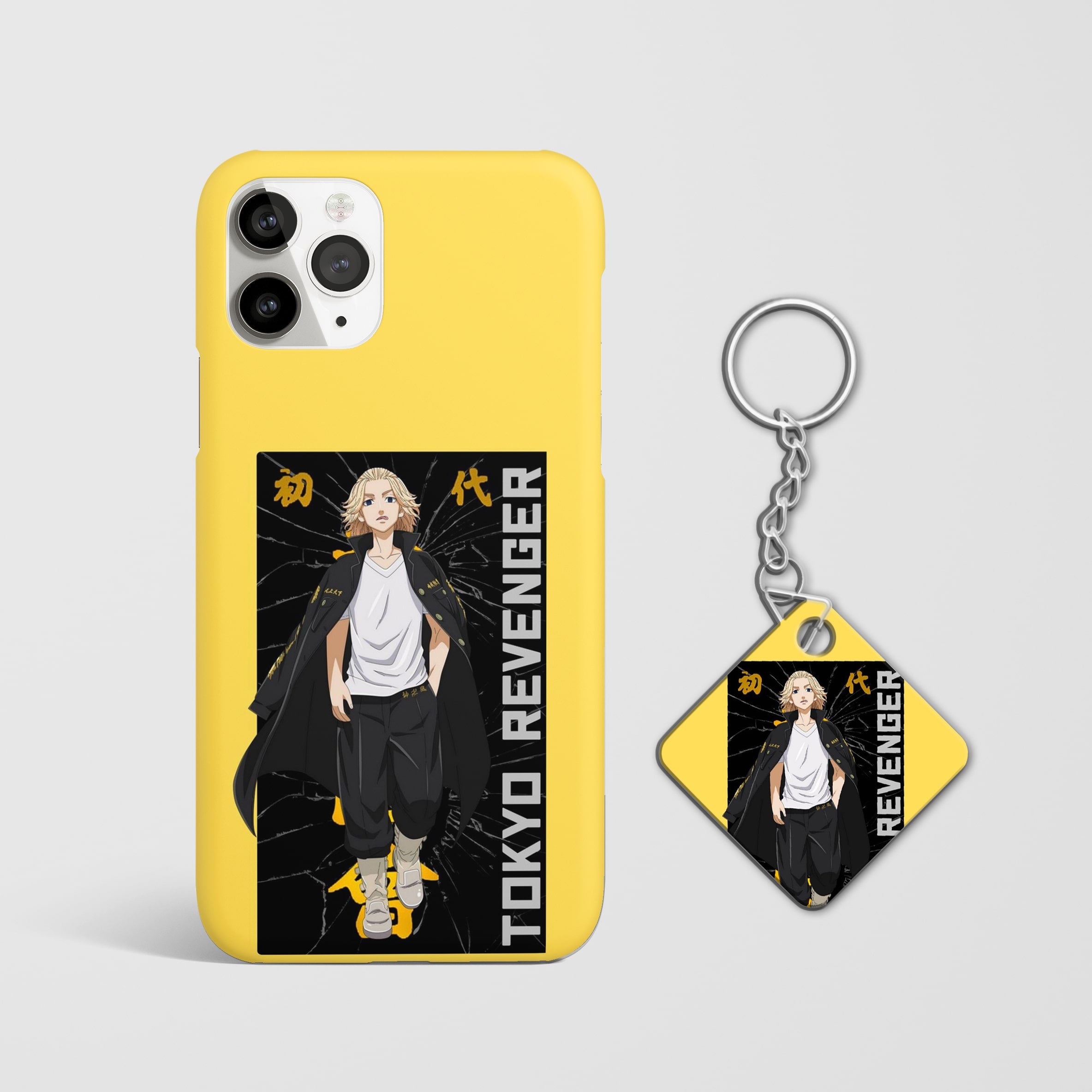 Durable protective phone cover with Mikey design with Keychain