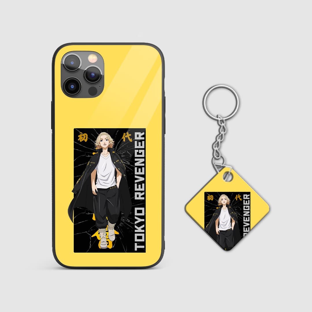 Durable anime armor case featuring Mikey with Keychain