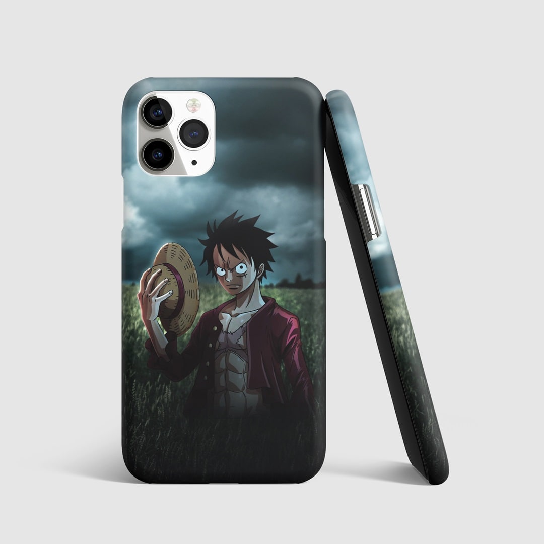 Monkey D Luffy Dark Phone Cover with 3D matte finish featuring a bold design of Luffy.
