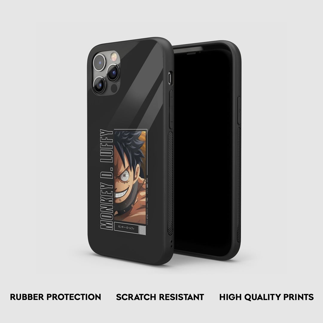 Side view of Monkey D Synopsis Armored Phone Case, showcasing its thick protective silicone.