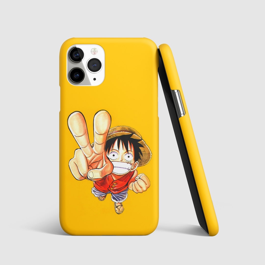 Monkey D Luffy Yellow Phone Cover with 3D matte finish.