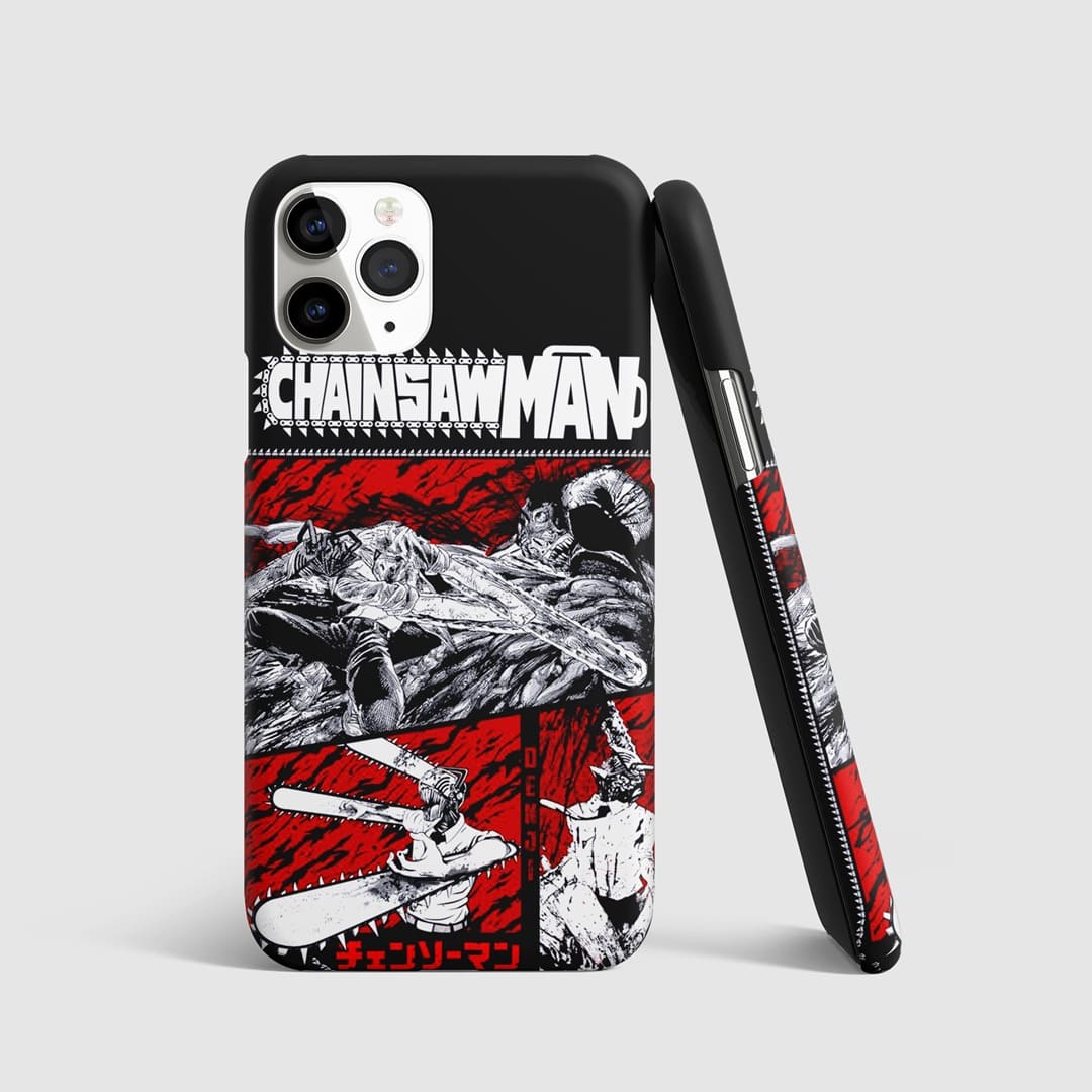 Monochrome Carnage Phone Cover front artwork design