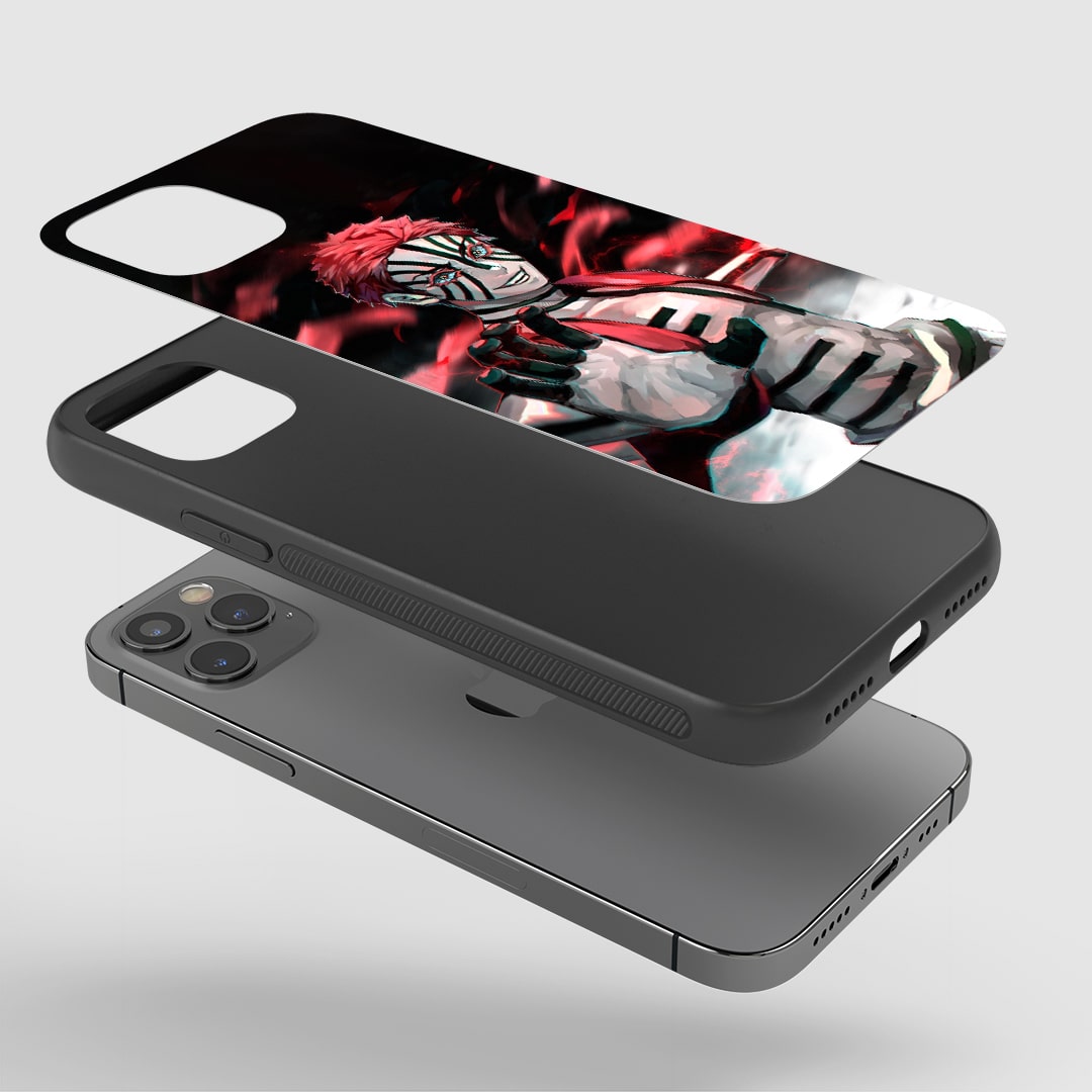 Muzan Graphic Phone Case installed on a smartphone, offering robust protection and a dynamic design.