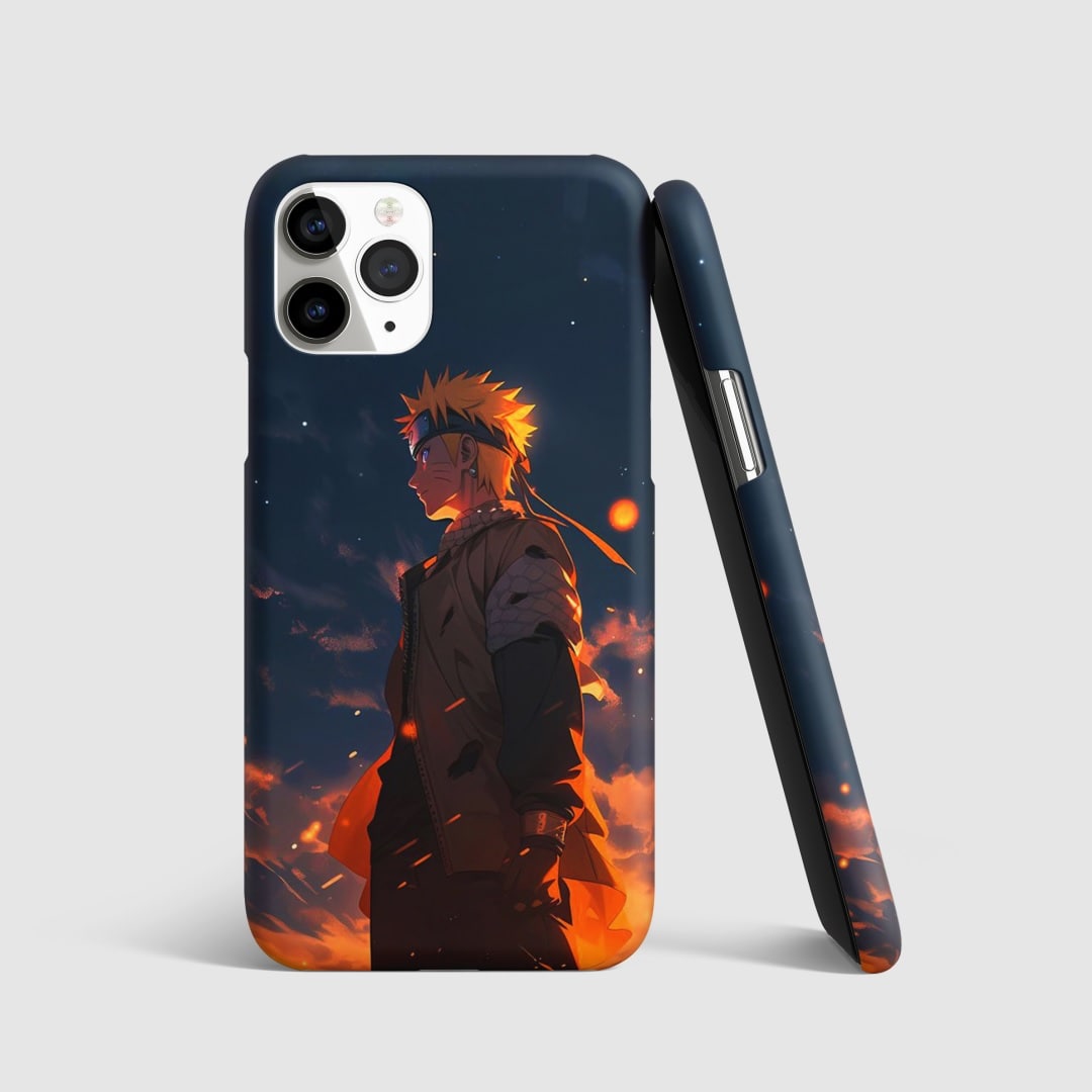 Naruto Aesthetic Blue Phone Cover with 3D matte finish, featuring a unique Naruto design.