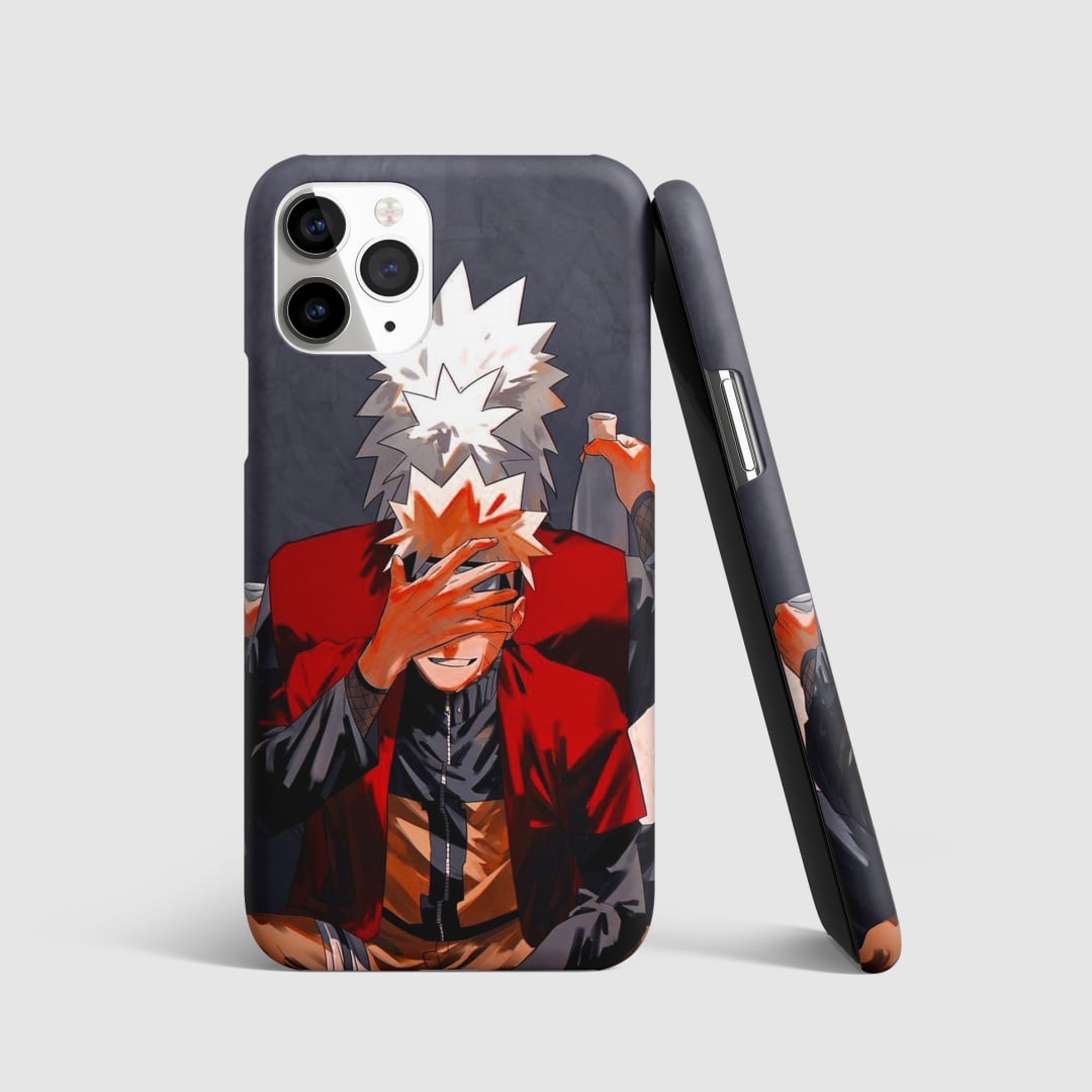 Naruto Jiraiya Phone Cover with 3D matte finish, featuring the legendary Jiraiya design.