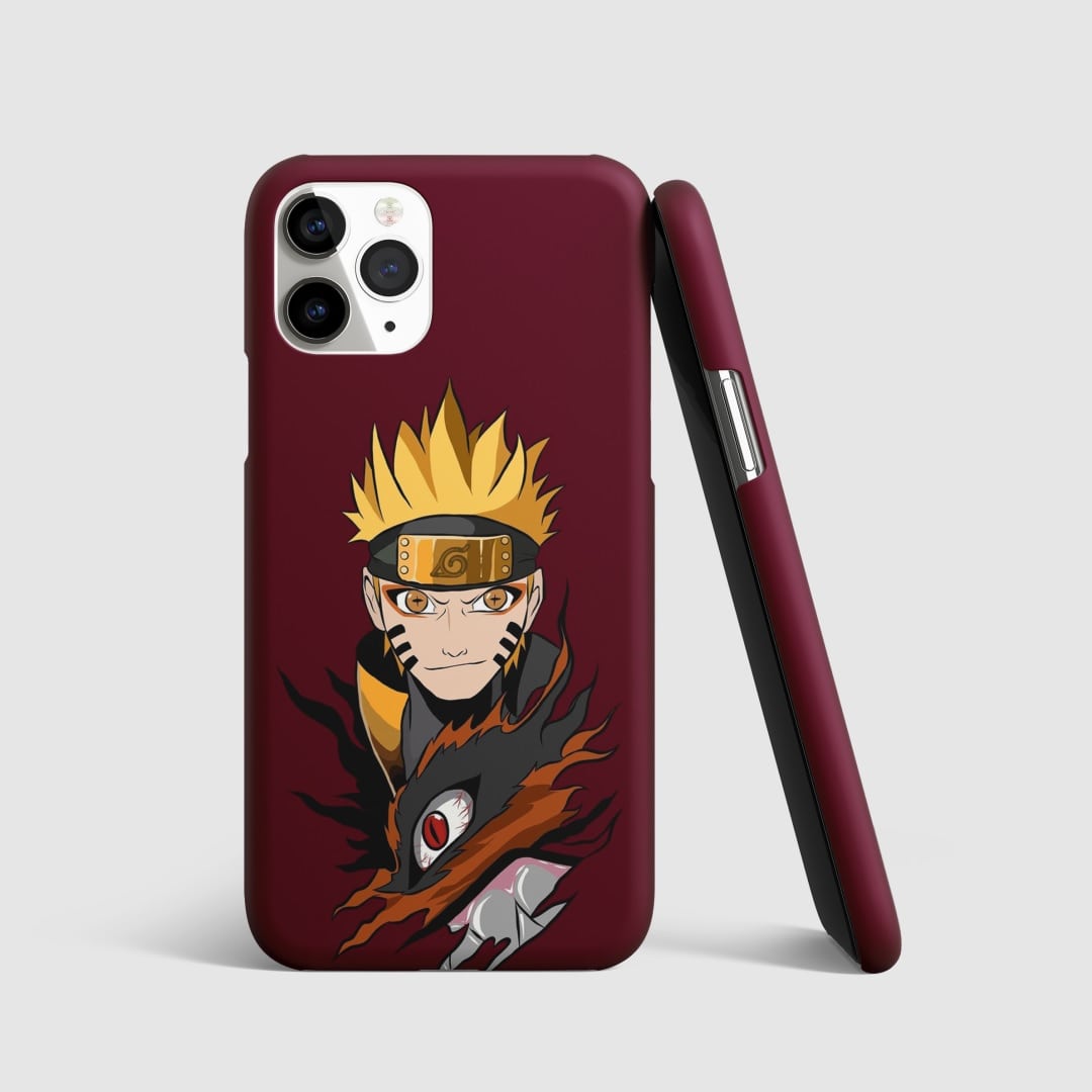 Naruto Phone Cover with 3D matte finish, featuring iconic Naruto design.