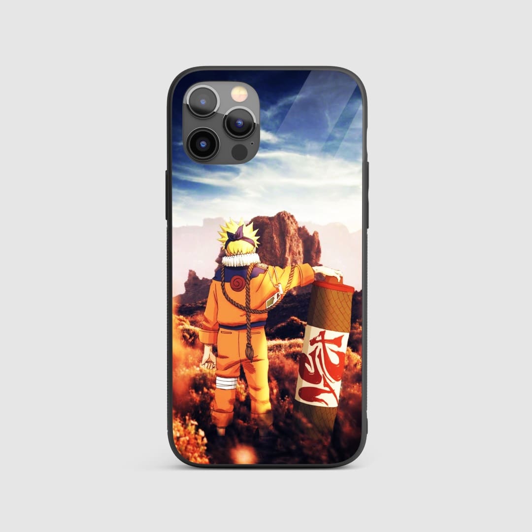 Naruto Scroll Silicone Armored Phone Case featuring traditional ninja scroll designs.