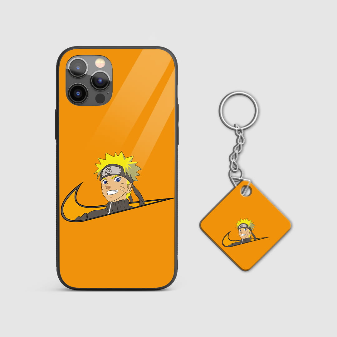 Anime shockproof naruto armored phone case India With Keychain