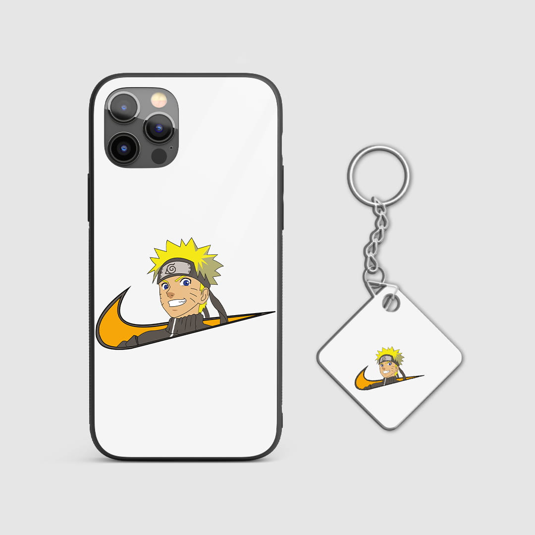 Anime shockproof naruto armored phone case India with Keychain