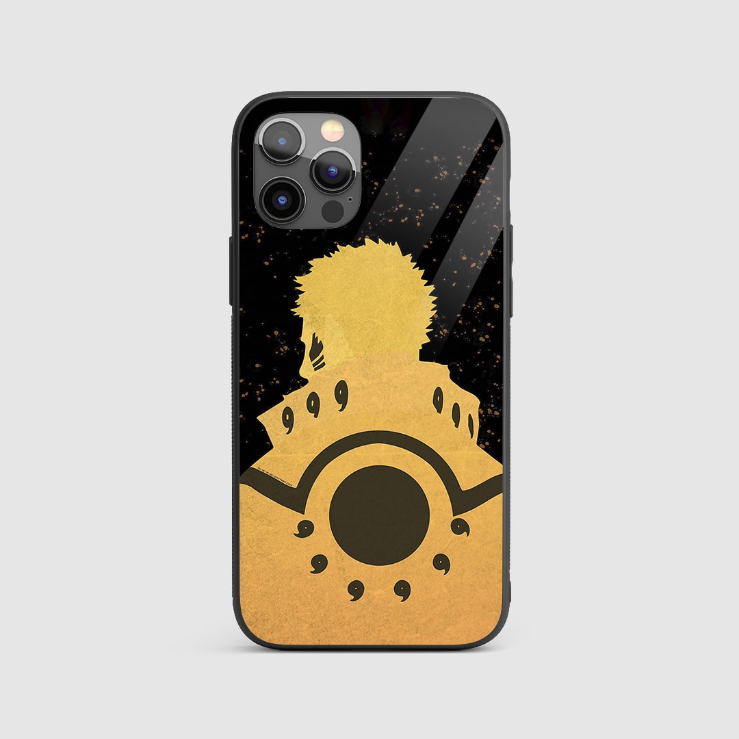 Naruto Nine Tail Mode Silicone Armored Phone Case front design