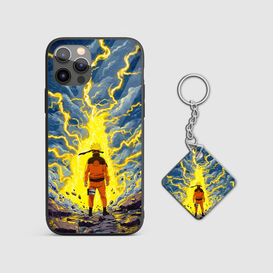 Naruto Sage Mode armored phone case artwork with Keychain