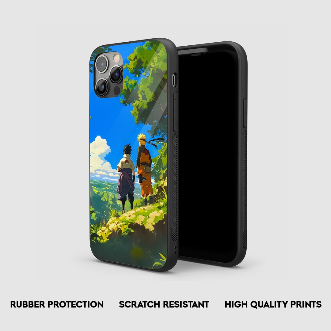 Side view of Naruto Sasuke Aesthetic Case with snug fit and cutouts.