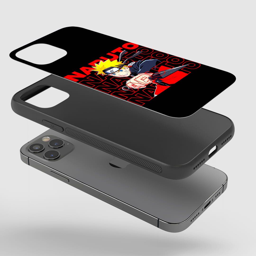 Naruto uzumaki flame aesthetic mobile cover print