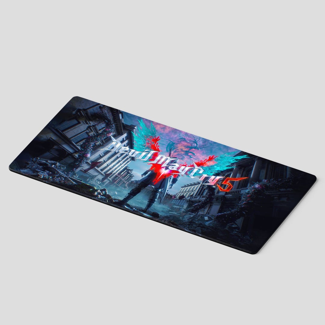 Devil May Cry Nero Winged Power themed desk mat