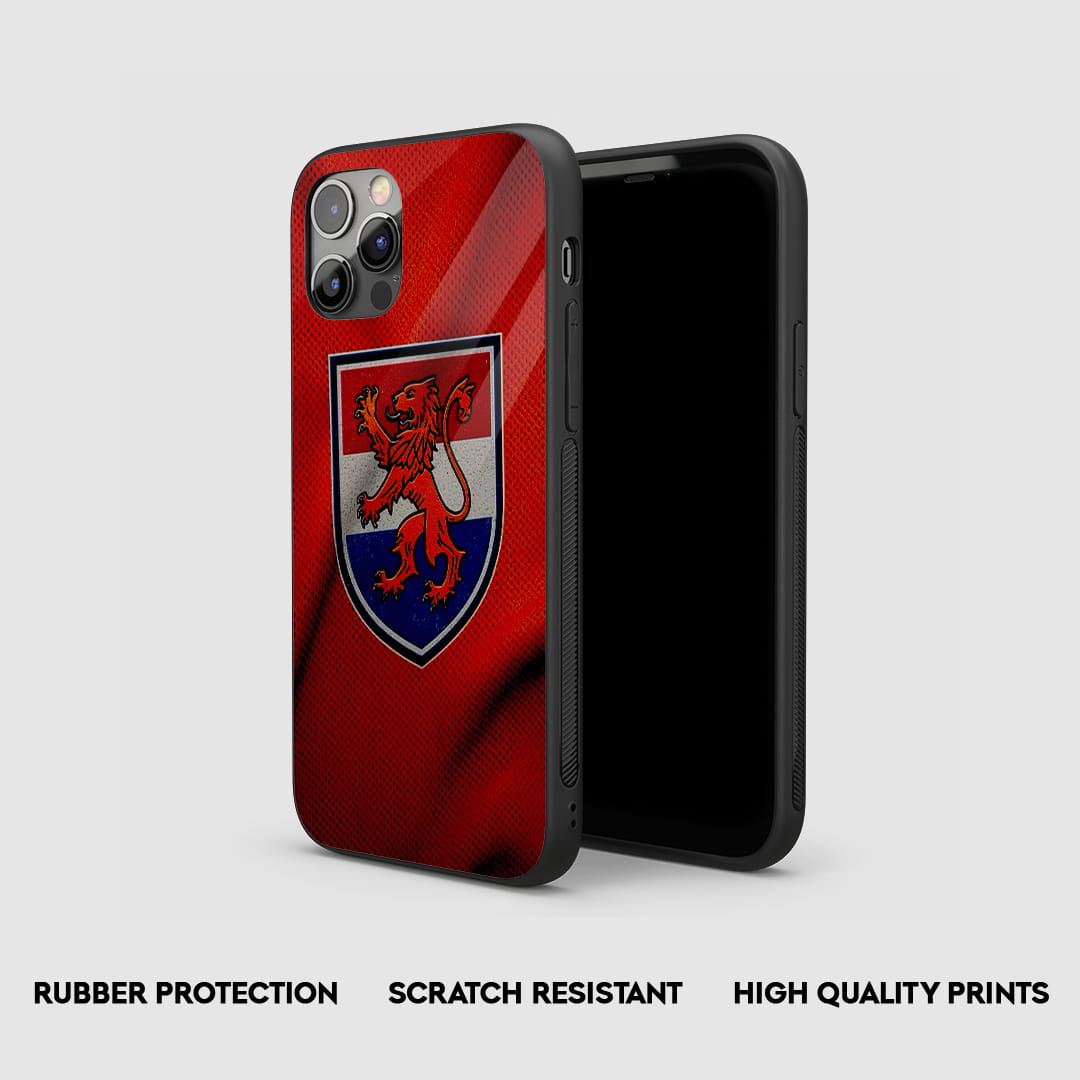Netherlands lion crest texture silicone phone case