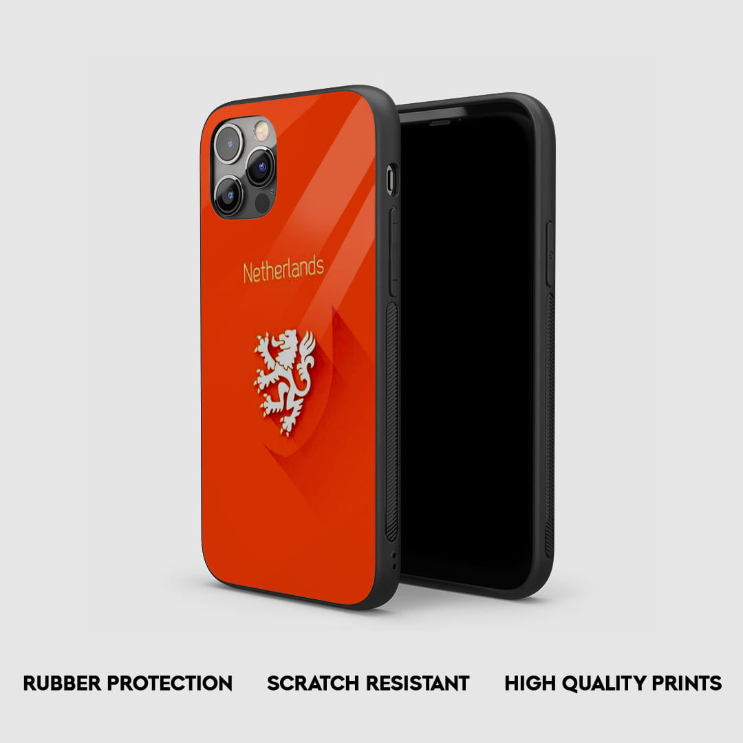 Netherlands lion logo silicone phone case