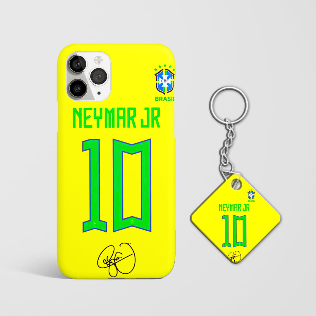 premium neymar themed mobile cover with Keychain