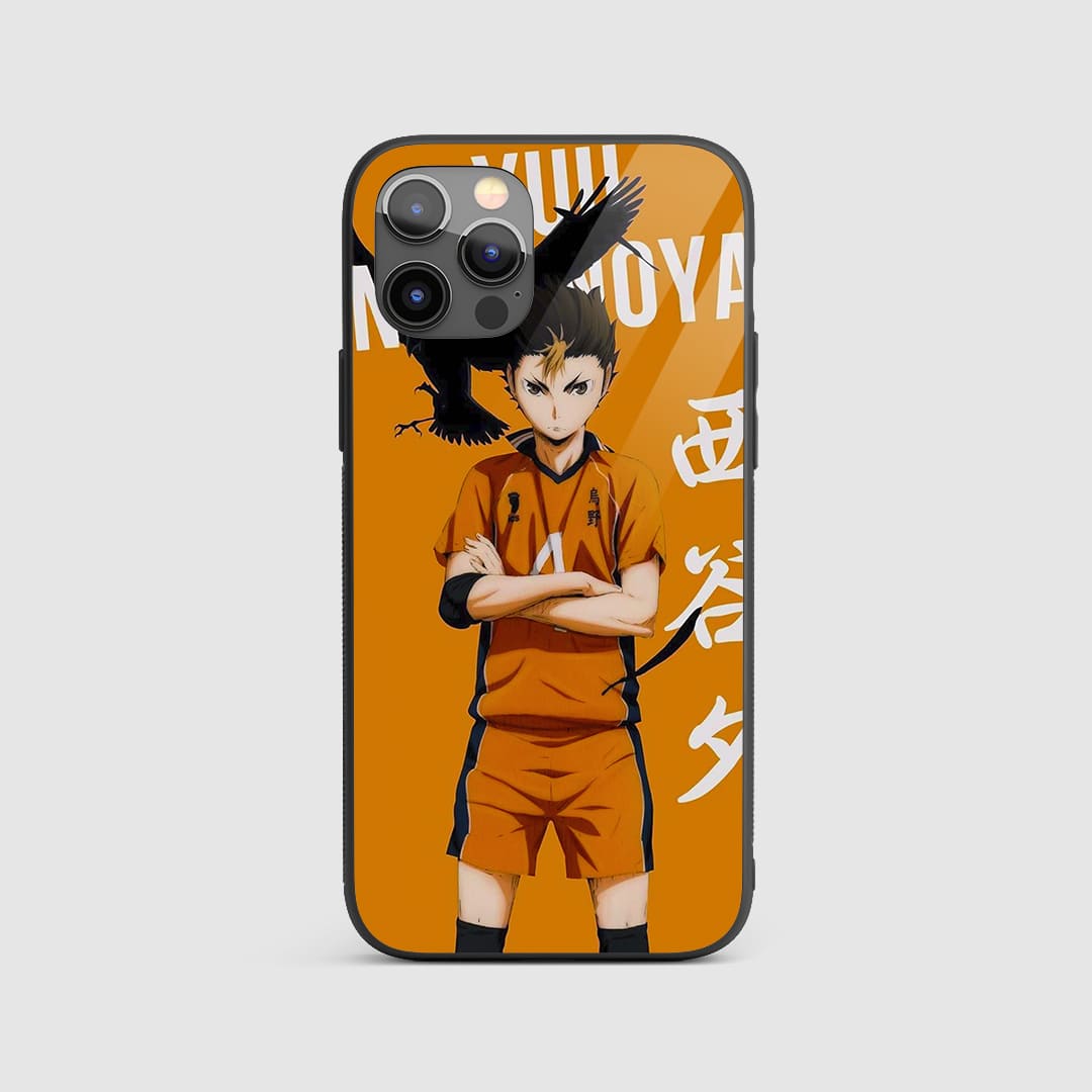 Nishinoya Silicone Armored Phone Case front design