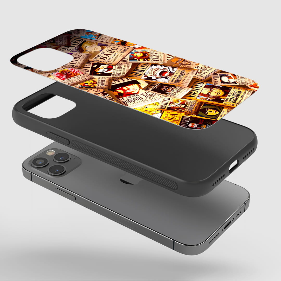 Durable anime armor case featuring One Piece characters