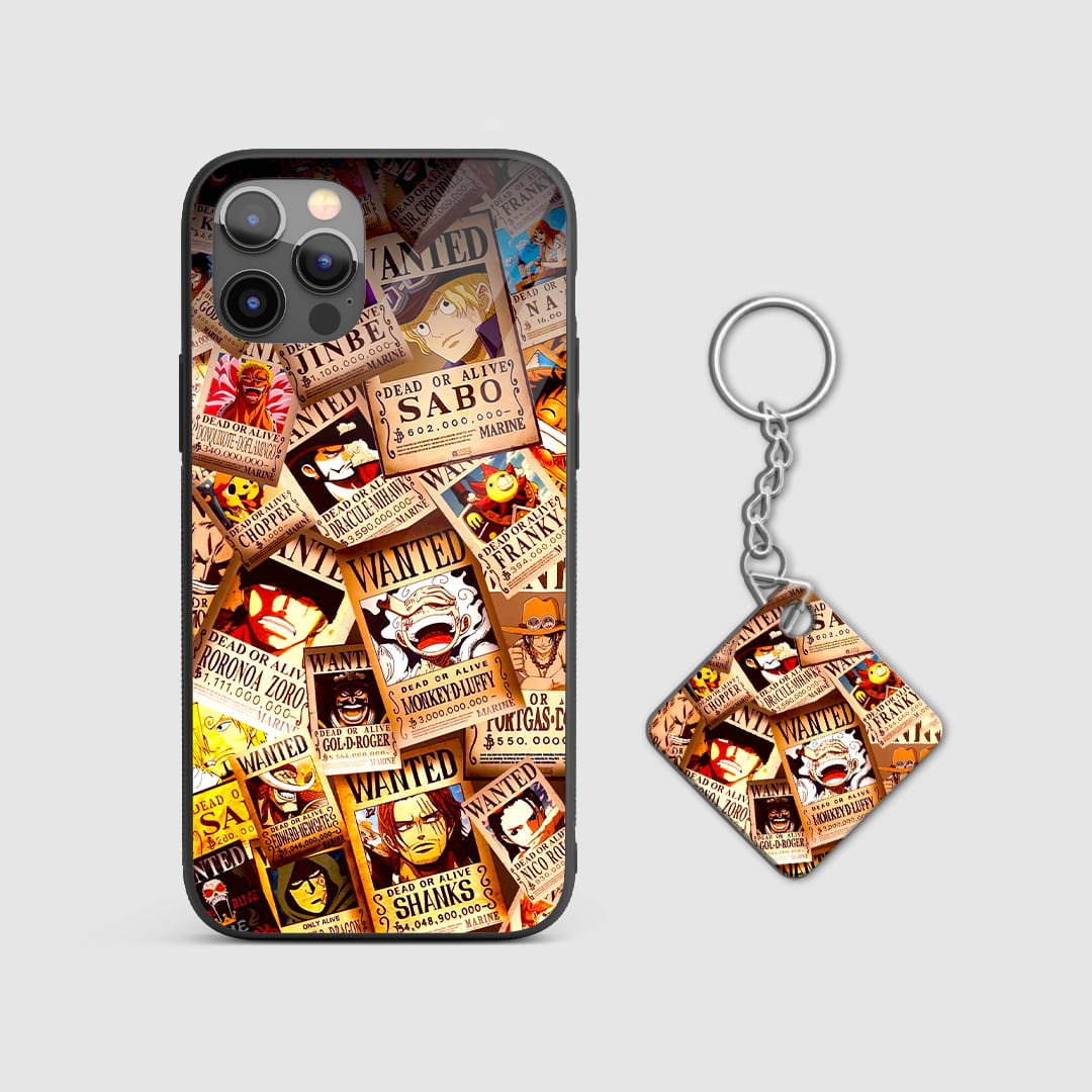 Shock-resistant silicone case with HD collage artwork with Keychain