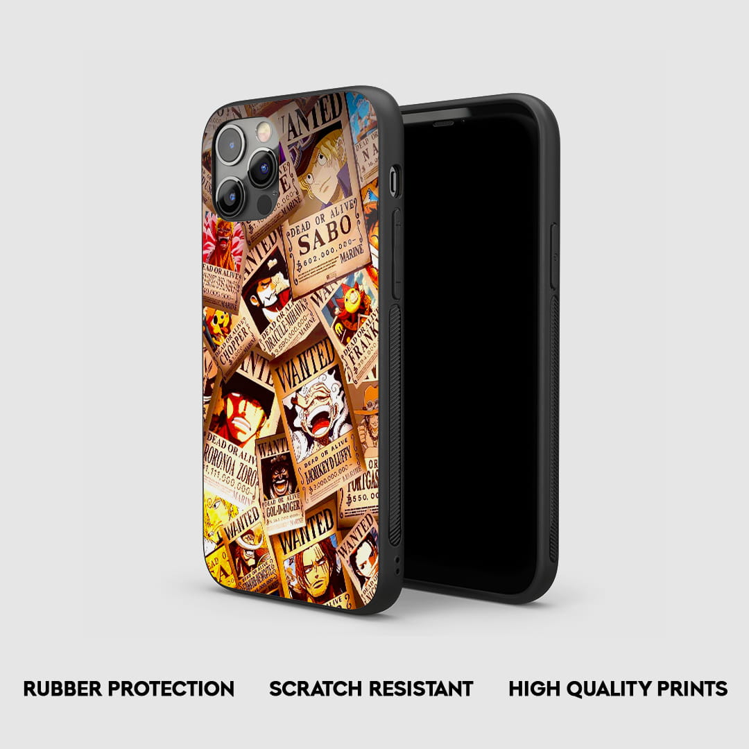 OP anime wanted posters mobile cover design