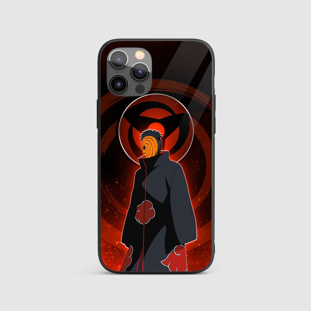 Obito Uchiha Silicone Armored Phone Case with detailed artwork of Obito in battle.