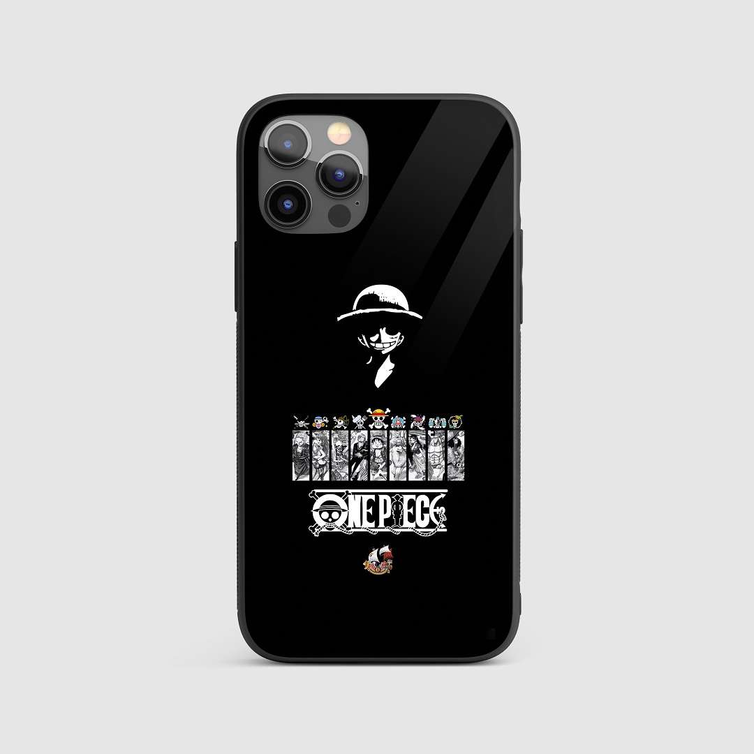 One Piece Crew Silicone Armored Phone Case showcasing the full Straw Hat Pirates crew.