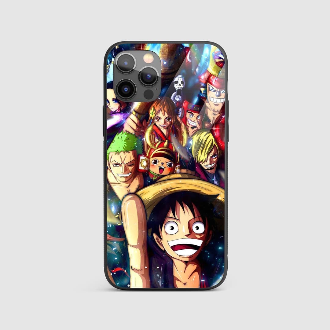 One Piece Silicone Armored Phone Case with vibrant artwork of key characters.