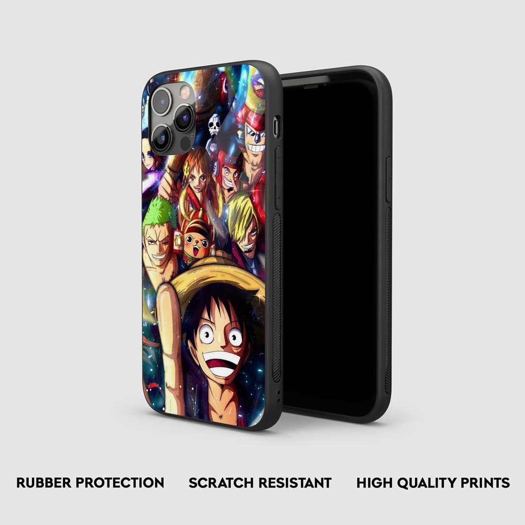 Side view of One Piece Armored Phone Case, highlighting its thick, protective silicone layer.