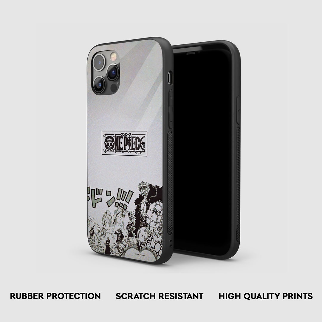 Side view of One Piece Manga Armored Phone Case, showcasing its durable protection.