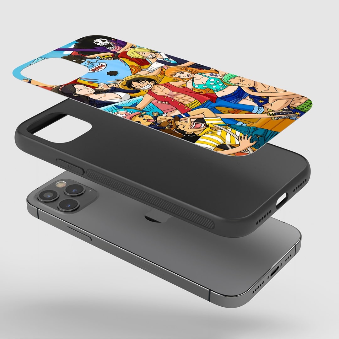 One Piece Hat Crew Phone Case installed on a smartphone, providing easy access to all device features.