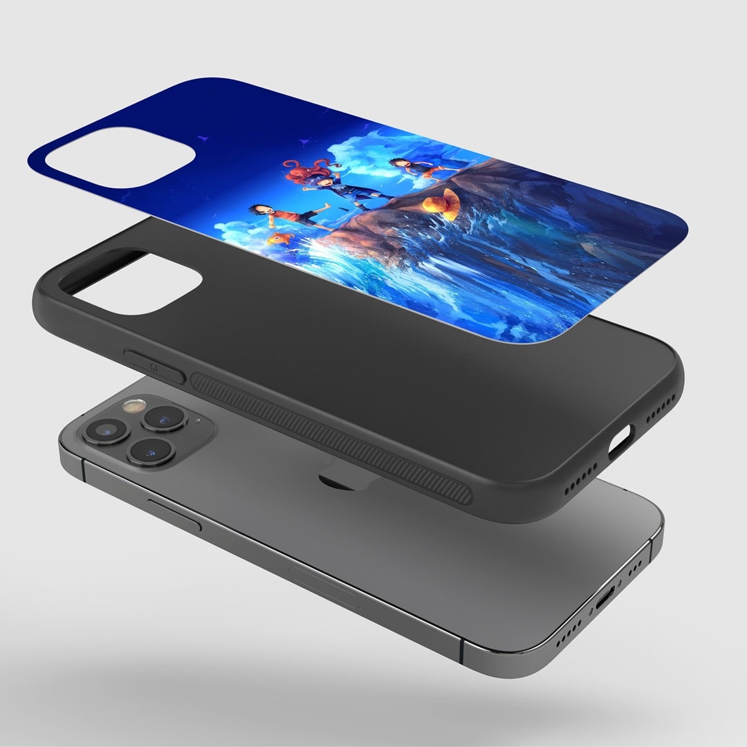 One Piece Sworn Phone Case fitted on a smartphone, displaying clear access to all ports and controls.
