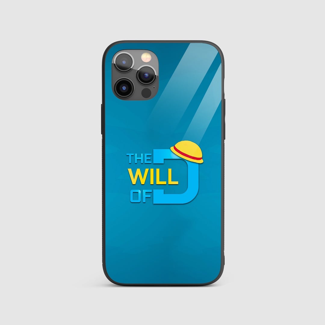 One Piece Will Of D Silicone Armored Phone Case featuring symbols related to the Will of D lore.