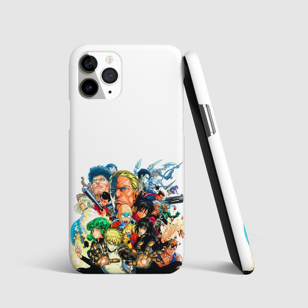 One Punch Man White Phone Cover