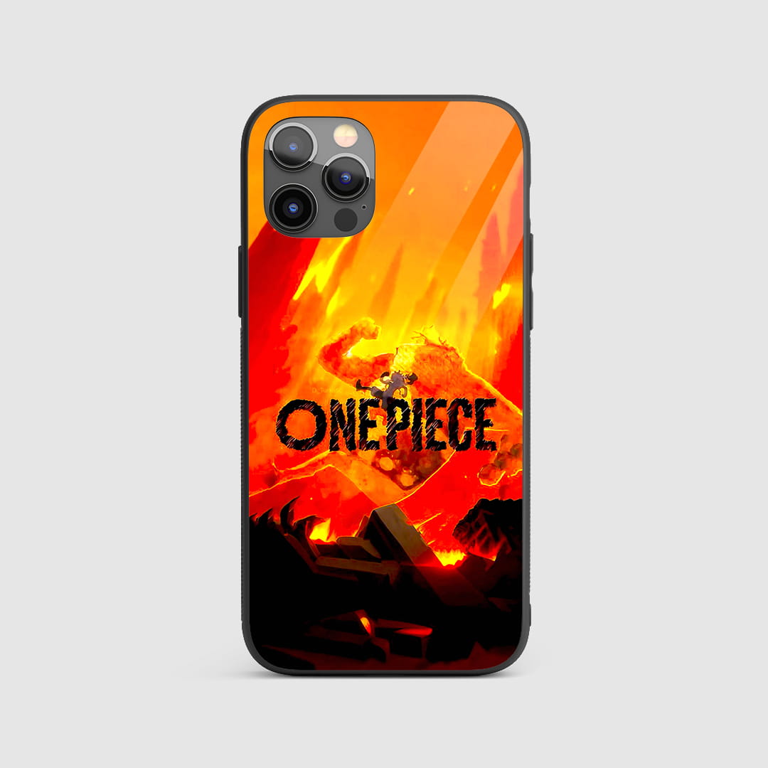 One Piece Inferno silicone armored phone case