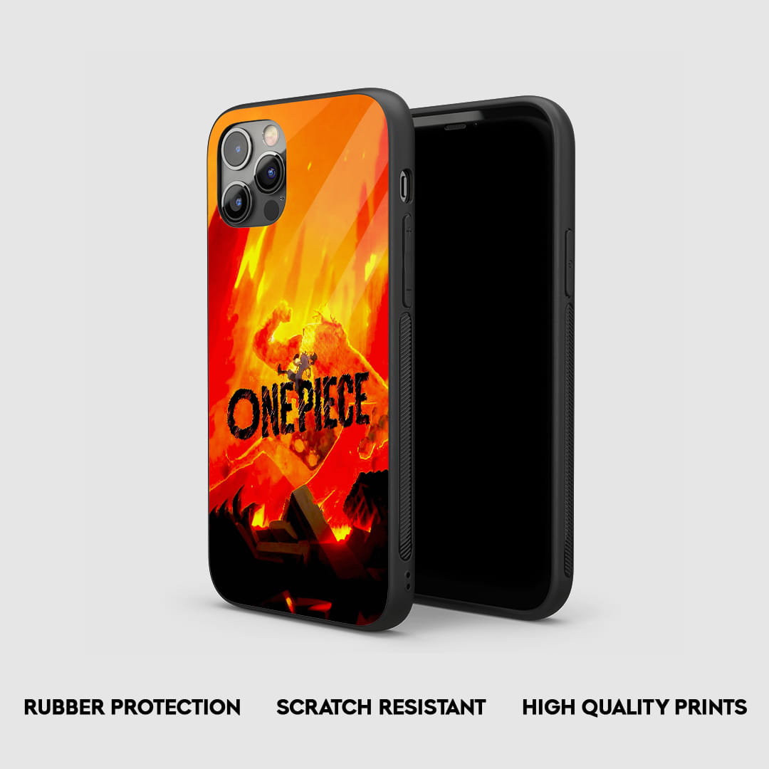 One Piece anime Inferno silicone phone case