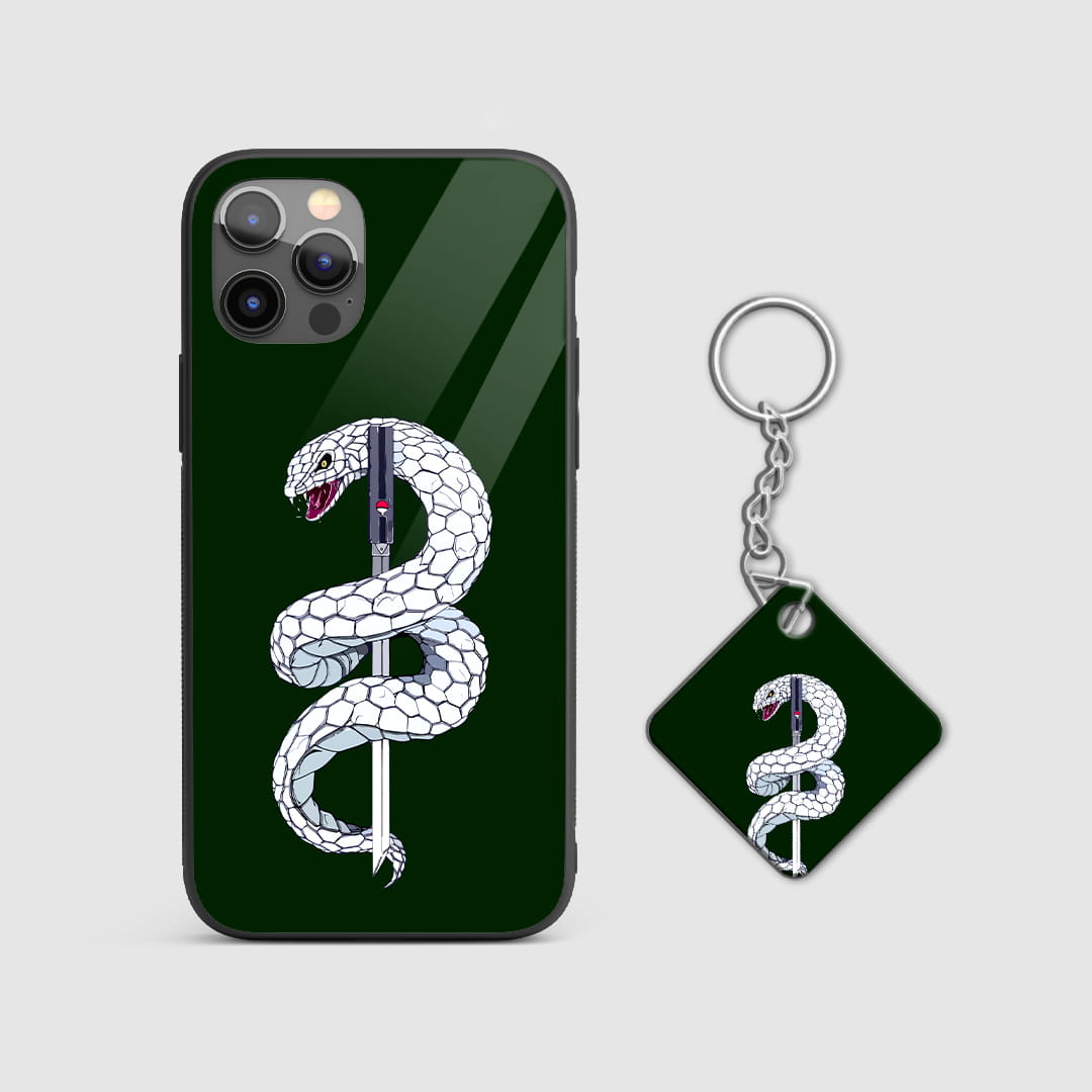 Anime shockproof armored orochimaru phone case India with keychain