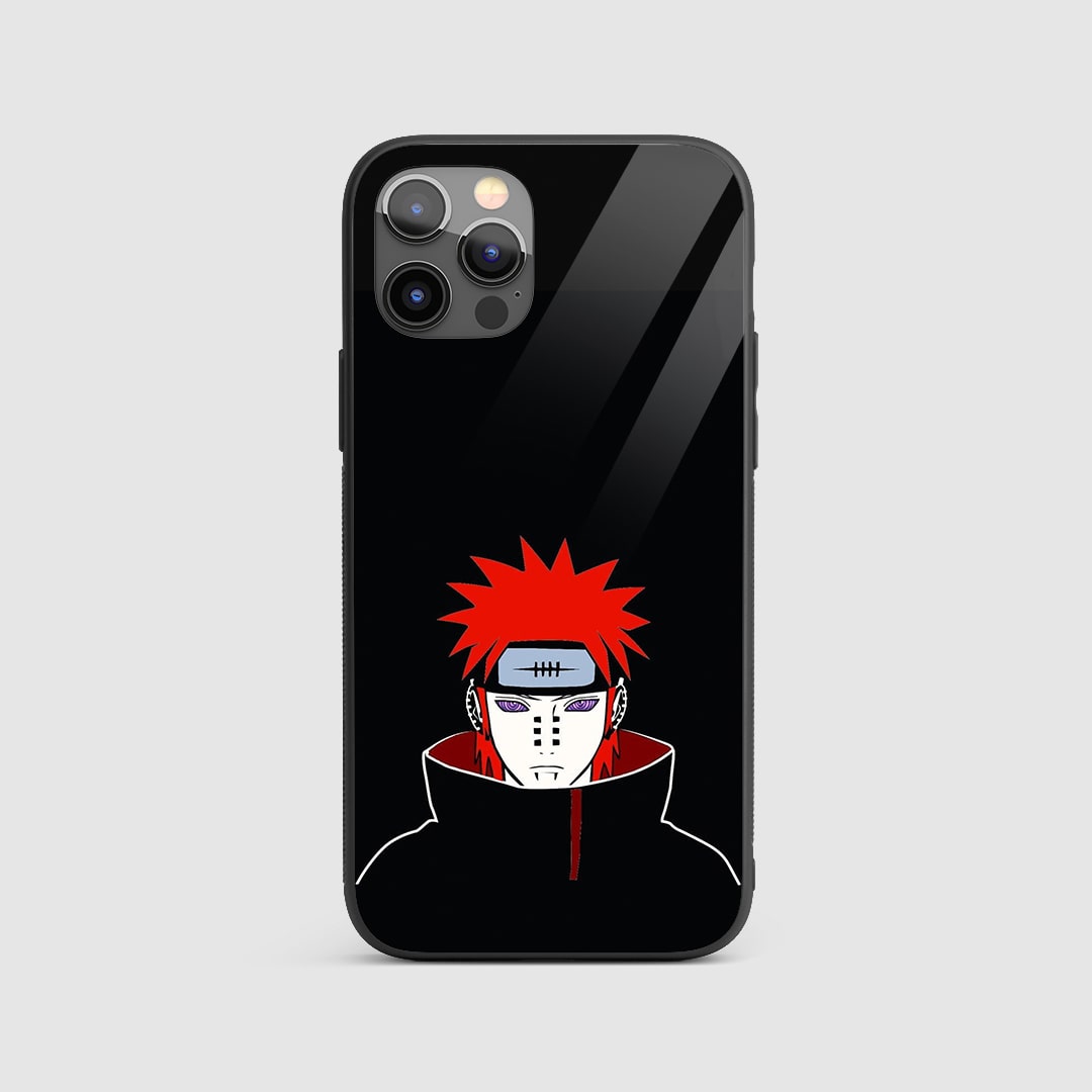 Pain Minimalist Silicone Armored Phone Case front view with minimalist design