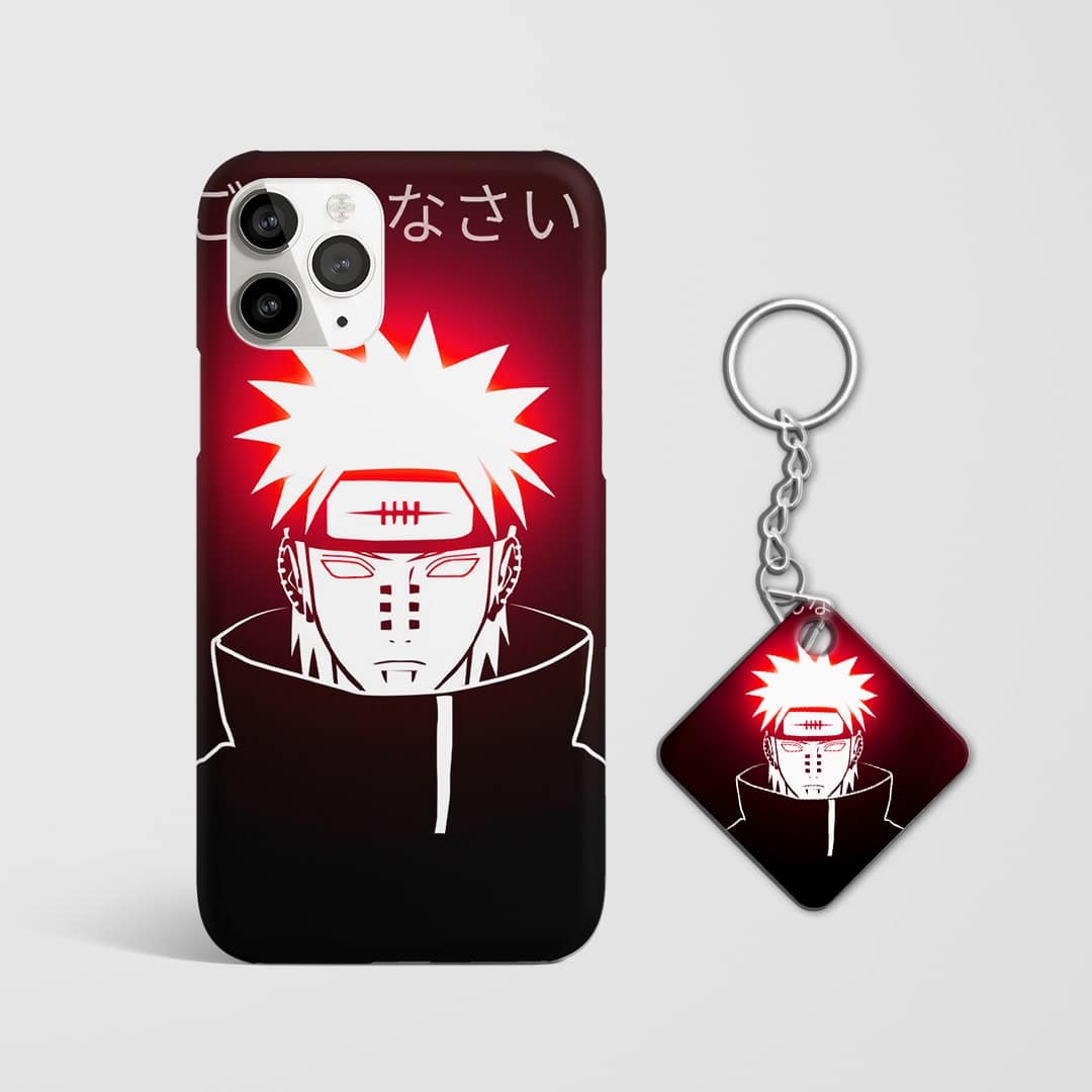 Back design of Naruto Pain Neon case with Keychain